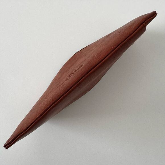 Floto Italian Leather Wallet Cardholder in Brown with Phone Holder - Picture 7 of 11